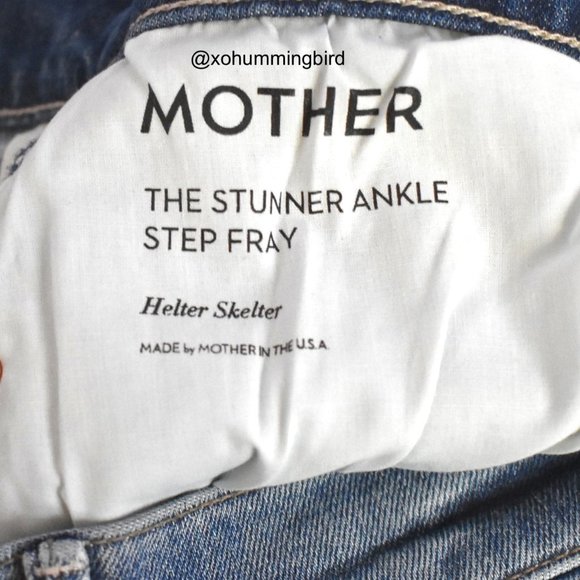 MOTHER | The Stunner Ankle Step Fray Jeans (Helter Skelter) Size 32 NWT - Picture 9 of 16